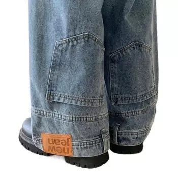Джинсы Reverse Jeans, прямые широкие штаны Reverse Mop