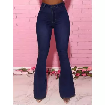 Джинсы с высокой талией, узкие эластичные расклешенные брюки, женские джинсы, потертые джинсовые брюки на молнии до щиколотки, прямые женские джинсы