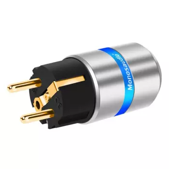 E106G/F106G 99.99% чистая медь 24K позолоченный штекер питания Schuko разъем IEC гнездовой штекер DIY сетевой кабель питания