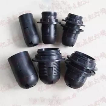 Держатель для ламп E14/E27 пластиковый черный