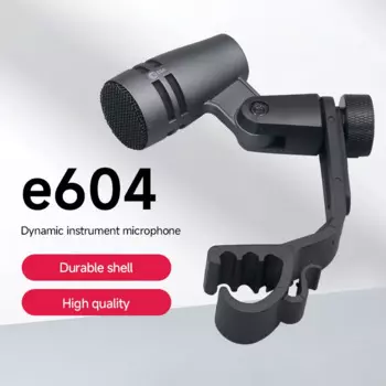 E604 E 604 Профессиональный кардиоидный динамический барабанный микрофон Караоке-инструмент Металлический микрофон для выступления на сцене Проводной барабанный микрофон