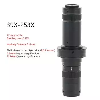 Eakins 253X HD регулируемый объектив для микроскопа