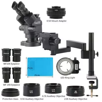 Eakins Тринокулярный стереомикроскоп 500X