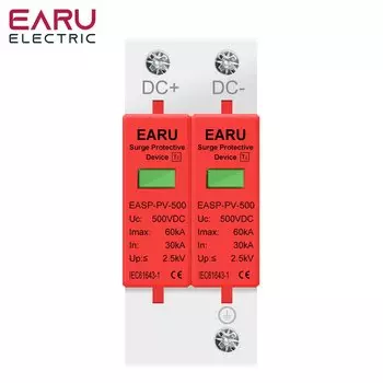 Earlelectric 2P DC SPD Устройство защиты от перенапряжения