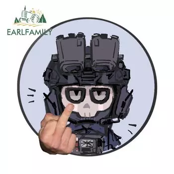 EARLFAMILY 13 см 12,9 см, функция вызова на работу, игровой стиль, забавные графические наклейки, Солнцезащитный виниловый Стайлинг автомобиля