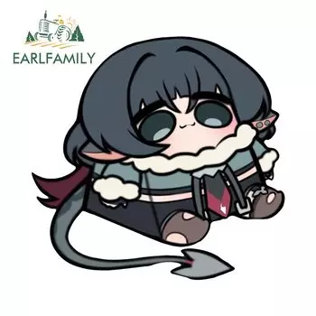 EARLFAMILY 13 см 9,8 см Jane Doe Box Zenless Zone Zero автомобильные наклейки, забавные яркие автомобильные окна, окклюзия, скрапбукинг