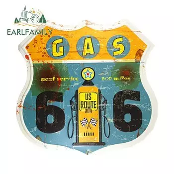 EARLFAMILY 13 см, автомобильные наклейки для гаража в стиле ретро, водонепроницаемая Солнцезащитная наклейка на бампер, холодильник, протектор двери автомобиля