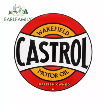 EARLFAMILY 13 см автомобильный Стайлинг автомобильная наклейка водостойкая Castrol Huile Racing автоколланты авто мото JDM ATV виниловая наклейка