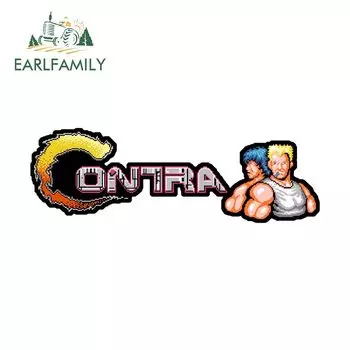EARLFAMILY 13 см для CONTRA логотип автомобильные наклейки для ноутбука виниловые мотоциклетные автомобильные аксессуары наклейка граффити индивидуальный водонепроницаемый декор