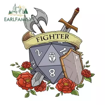 EARLFAMILY 13 см для Dnd Wizard, автомобильные наклейки, индивидуальные граффити, наклейки, окклюзия, царапины, декор для лобового стекла, автомобильная этикетка