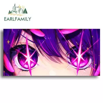 EARLFAMILY 13 см для Hoshino Ai милые Loli Kawaii Eyes Slap Автомобильная наклейка на лобовое стекло ноутбук личность RV JDM аниме наклейка Campervan