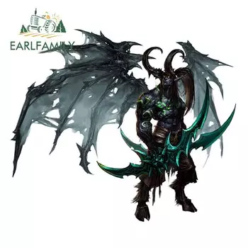 EARLFAMILY 13 см для хранения в иллидане, наклейка для холодильника, мультяшная доска для серфинга, аниме JDM украшение