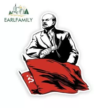 EARLFAMILY 13 см для Lenin Stalin Cccp СССР ретро автомобильные наклейки окна граффити лобовое стекло ноутбук индивидуальная наклейка водостойкая