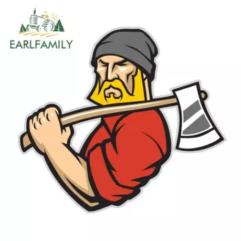EARLFAMILY 13 см для Lumberjack дерево хирург Arborist цепная пила граффити Автомобильная наклейка Личная наклейка s Солнцезащитная наклейка