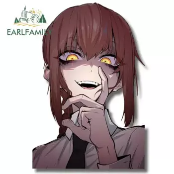 EARLFAMILY 13 см для Makima интересные автомобильные наклейки дьявола персональные аниме граффити водонепроницаемые наклейки с фургоном