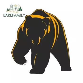 EARLFAMILY 13 см для медведя, автомобильный бампер, оконные наклейки, ремонтная наклейка, виниловая автомобильная пленка, солнцезащитный крем для мотоцикла, украшение для кемпера