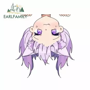 EARLFAMILY 13 см для Nekomata Okayu Hololive автомобильные наклейки окклюзия царапины простые наклейки водонепроницаемый багажник Декор Автомобильная этикетка