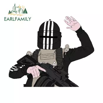 EARLFAMILY 13 см для побега из тарков Килла, автомобильная наклейка, аркадная игра, Виниловая наклейка, автомобильные аксессуары, забавные гоночные аниме, украшение для глаз
