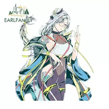 EARLFAMILY 13 см для Shenhe Genshin ударопрочная Татуировка виниловая Автомобильная оберточная наклейка граффити аниме Водонепроницаемая наклейка на лобовое стекло мотоцикл