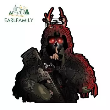 EARLFAMILY 13 см для выхода из тарков, автомобильная наклейка на багажник, автомобильные аксессуары, индивидуальная наклейка, кондиционер воздуха, аркадная виниловая графика