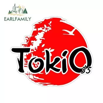 EARLFAMILY 13 см для Японии Токио граффити автомобильная наклейка кондиционер наклейка автомобильные аксессуары индивидуальный креатив для JDM внедорожника RV