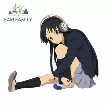 EARLFAMILY 13 см Hirasawa Yui аниме водостойкая автомобильная Наклейка Виниловая наклейка Модная подходит для GTR EVO SX JDM