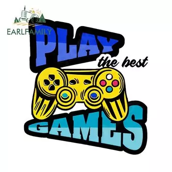 EARLFAMILY 13 см лучшая игровая машина, геймерские автомобильные наклейки с логотипом игровой зоны, аксессуары, Панк граффити, интересный Декор