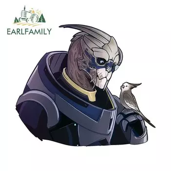 EARLFAMILY 13 см, объемный эффект, фотография, Солнцезащитная наклейка, Windows, ноутбука, оформление багажника