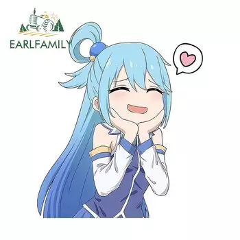 EARLFAMILY 13 см x 10,3 см для Raphtalia, милые автомобильные аксессуары, наклейка на багажник, мотоцикл, наклейки, аниме, декор для ноутбука, холодильников