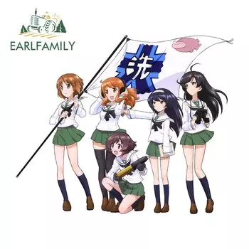 EARLFAMILY 13 см x 10,7 см для девочек и мужчин, забавные автомобильные наклейки, окклюзия, защита от царапин и солнца, наклейка на лобовое стекло, автомобильные товары