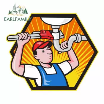 EARLFAMILY 13 см x 10,9 см для сантехники, автомобильная наклейка, граффити, автомобильные наклейки, наклейка на лобовое стекло для JDM SUV RV