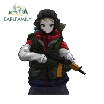 EARLFAMILY 13 см X 10,9 см девушки SCW аниме автомобильные наклейки багажник Campervan наклейка на лобовое стекло ноутбук мотоцикл виниловое украшение