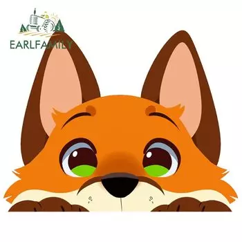 EARLFAMILY 13 см X 10 см для пушистого вида, автомобильные наклейки, модные персональные наклейки, автомобильные аксессуары, украшение для бампера, доски для серфинга