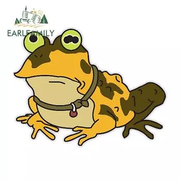 EARLFAMILY 13 см x 10 см мультяшная лягушка Автомобильная наклейка животные лягушка наклейки виниловая графика Забавный Стайлинг автомобиля водонепроницаемые автомобильные аксессуары