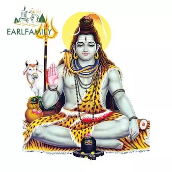 EARLFAMILY 13 см X 11,1 см, автомобильные наклейки «Властелин Шива», водонепроницаемая виниловая наклейка, боковая наклейка для кузова автомобиля, украшение для окна и багажника, защита от солнца