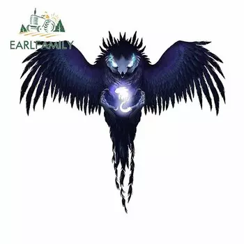 EARLFAMILY 13 см x 11,6 см для Ori и Kuro, забавные автомобильные наклейки, водонепроницаемая наклейка для ноутбука, искусственная виниловая автомобильная пленка