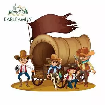 EARLFAMILY 13 см x 11,7 см для Дикого Запада забавные автомобильные наклейки доска для серфинга тонкая наклейка устойчивая к царапинам индивидуальный Графический Декор