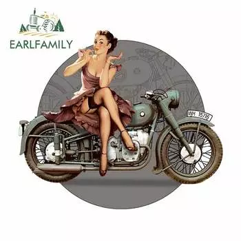 EARLFAMILY, 13 см x 11,7 см, наклейки на бампер для мотоцикла и автомобиля, Солнцезащитная наклейка, водонепроницаемое и устойчивое к царапинам украшение