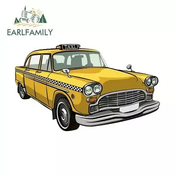 EARLFAMILY 13 см x 11,8 см для Эй такси граффити автомобильные наклейки Солнцезащитная наклейка Водонепроницаемая фотография