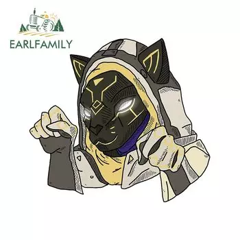 EARLFAMILY 13 см x 11,8 см Overwatch Ana Amari видео водонепроницаемые солнцезащитные автомобильные наклейки багажник мотоцикл бампер Автомобильная защита двери