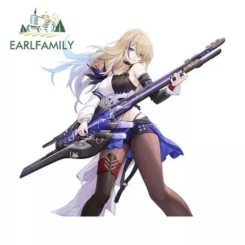 EARLFAMILY 13 см x 11,9 см для Honkai Star Rail Serval автомобильные наклейки аниме наклейки модный Декор на лобовое стекло фургон