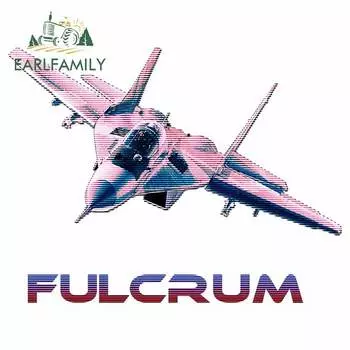 EARLFAMILY 13 см x 11,9 см для фулкрома, розовый самолёт в багажнике, мультяшная фототкань, водонепроницаемая фотобумага для автомобиля