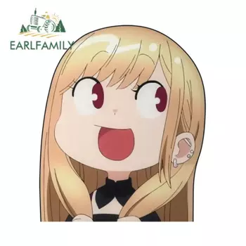 EARLFAMILY 13 см x 11 см для Марина Китагава, автомобильная наклейка, модная наклейка на доску для серфинга, забавное искусственное украшение