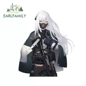 EARLFAMILY 13 см X 12,1 см девушки AK12 автонаклейки водонепроницаемые наклейки автомобильные аксессуары виниловые смешные наклейки на доску для серфинга JDM RV