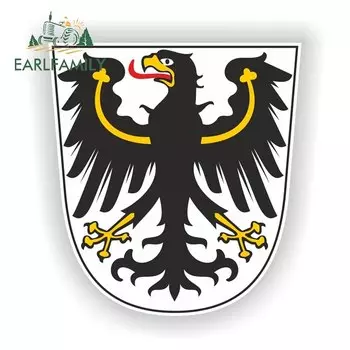 EARLFAMILY 13 см x 12,3 см наклейка Восточно-Пруссия герб оружия теютонические Рыцари крест бампер автомобильное Окно Наклейка Водонепроницаемая Автомобильная наклейка