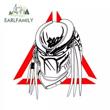 EARLFAMILY 13 см x 12,4 см для хищников, персональная аниме Автомобильная наклейка, наклейка на окклюзию с царапинами, защита двери автомобиля, графика