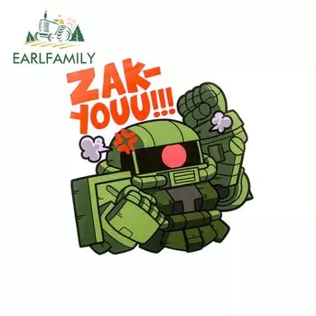 EARLFAMILY 13 см x 12,4 см для автомобиля, противоударные наклейки Geara Doga, солнцезащитные наклейки с защитой от царапин, декор для ноутбука и багажника