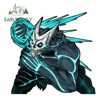 EARLFAMILY, 13 см x 12,5 см, фотооригинальная печать, автомобильные наклейки, аниме, монстр, чемодан, виниловые наклейки, JDM, фургон, гоночный Декор