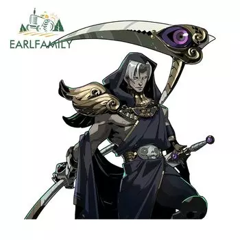 EARLFAMILY 13 см x 12,5 см для автомобильных наклеек, оригинальная модель, милый водонепроницаемый ноутбук, искусственная виниловая оболочка для автомобиля