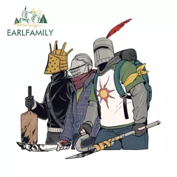 EARLFAMILY 13 см x 12,7 см для темной души автомобильные наклейки индивидуальные наклейки устойчивые к царапинам автомобильные аксессуары для фургона бампера